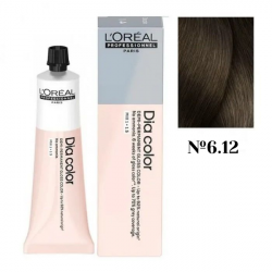 LOREAL Dia Color 6.12 темный блонд пепельный перламутровый 60 мл купить недорого в интернет магазине Beauty Prof с доставкой по Хабаровску и регионам России