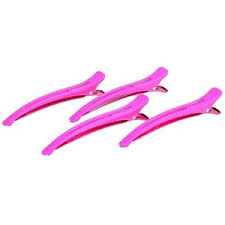 FRAMAR Зажим с эластичной вставкой фуксия 4 шт купить недорого в интернет магазине Beauty Prof с доставкой по Хабаровску и регионам России