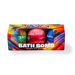 SAVONRY Набор Bath Bomb Бурлящие шарики 3 шт купить недорого в интернет магазине Beauty Prof с доставкой по Хабаровску и регионам России