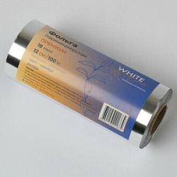 WHITE LINE Фольга 100 м серебро Премиум 18 мкр купить недорого в интернет магазине Beauty Prof с доставкой по Хабаровску и регионам России