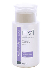EVI PROFESSIONAL Жидкость для снятия лака с ацетоном с помпой-дозатором 150 мл купить недорого в интернет магазине Beauty Prof с доставкой по Хабаровску и регионам России