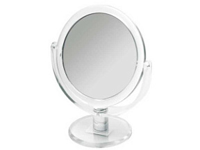 TITANIA Зеркало настольное двойное 12,5 см с 2кр увеличение купить недорого в интернет магазине Beauty Prof с доставкой по Хабаровску и регионам России
