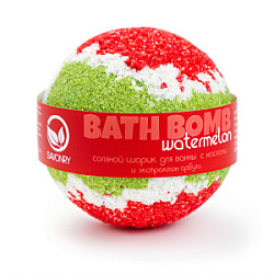 SAVONRY Bath Bomb Соляной шарик для ванны с маслами Арбуз 145 гр купить недорого в интернет магазине Beauty Prof с доставкой по Хабаровску и регионам России