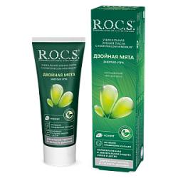 ROCS Зубная паста двойная мята 94 гр  купить недорого в интернет магазине Beauty Prof с доставкой по Хабаровску и регионам России
