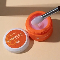 PASHE Supreme Gel Гель для наращивания жесткий 3 лиловый флер 15 мл купить недорого в интернет магазине Beauty Prof с доставкой по Хабаровску и регионам России