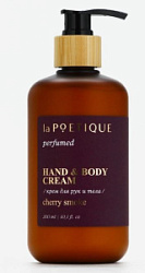 LA POETIQUE Крем для рук и тела парфюмированный Сherry smoke 300 мл купить недорого в интернет магазине Beauty Prof с доставкой по Хабаровску и регионам России