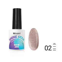 PASHE Shine Star 2 in 1 База светоотражающая цветная 02 Венера 9 мл купить недорого в интернет магазине Beauty Prof с доставкой по Хабаровску и регионам России