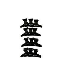 Зажим HW Бабочка черный 12 шт/уп купить недорого в интернет магазине Beauty Prof с доставкой по Хабаровску и регионам России