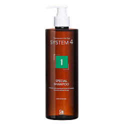System 4 Special Shampoo Терапевтический шампунь №1 для нормальной и жирной кожи головы 500 мл купить недорого в интернет магазине Beauty Prof с доставкой по Хабаровску и регионам России