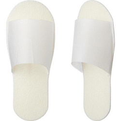 WHITE LINE Тапочки с открытым мысом спанбонд/пенополиэтилен 1 пара купить недорого в интернет магазине Beauty Prof с доставкой по Хабаровску и регионам России