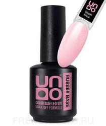 UNO Rubber Color Base Gel Камуфлирующее базовое покрытие Glam Pink 12 г купить недорого в интернет магазине Beauty Prof с доставкой по Хабаровску и регионам России