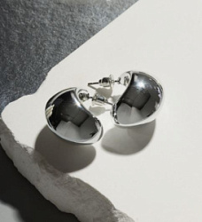 Серьги Круг цикл серебро 2,4*2,4*1,5 см купить недорого в интернет магазине Beauty Prof с доставкой по Хабаровску и регионам России