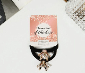 Резинка для волос Венера корона стразы набор 2 шт. купить недорого в интернет магазине Beauty Prof с доставкой по Хабаровску и регионам России