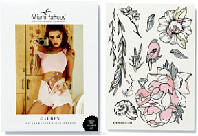 MIAMI TATTOOS Переводные тату Garden купить недорого в интернет магазине Beauty Prof с доставкой по Хабаровску и регионам России