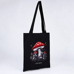 Сумка-шопер Расширяй горизонты без молнии без подклада цвет черный 35*0.5*40 см купить недорого в интернет магазине Beauty Prof с доставкой по Хабаровску и регионам России