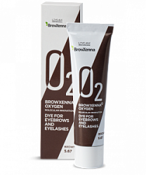 BROW XENNA OXYGEN O2 Краска для бровей и ресниц 5.67 Brown 15 мл купить недорого в интернет магазине Beauty Prof с доставкой по Хабаровску и регионам России