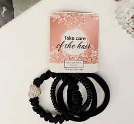 Резинка для волос Милена сердце набор 4 шт. 4 см купить недорого в интернет магазине Beauty Prof с доставкой по Хабаровску и регионам России