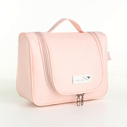 Косметичка-несессер на молнии цвет розовый 25*9*19 см купить недорого в интернет магазине Beauty Prof с доставкой по Хабаровску и регионам России