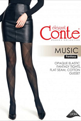 Колготки Conte Fantasy Music размер 2 черный купить недорого в интернет магазине Beauty Prof с доставкой по Хабаровску и регионам России