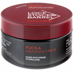 LOCK STOCK & BARREL Pucka Grooming Creme Крем для тонких и кудрявых волос 100 г купить недорого в интернет магазине Beauty Prof с доставкой по Хабаровску и регионам России