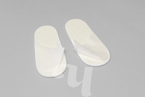 ЧИСТОВЬЕ Тапочки с закрытым мысом на жесткой подошве белые 25 пар/уп купить недорого в интернет магазине Beauty Prof с доставкой по Хабаровску и регионам России