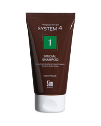 System 4 Special Shampoo Терапевтический шампунь №1 для нормальной и жирной кожи головы 75 мл купить недорого в интернет магазине Beauty Prof с доставкой по Хабаровску и регионам России