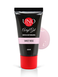 UNO LUX Acryl Gel Акрил-гель Sweet Rose 30 г купить недорого в интернет магазине Beauty Prof с доставкой по Хабаровску и регионам России