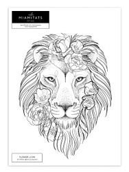 MIAMI TATTOOS Переводные тату Flower Lion by Anna купить недорого в интернет магазине Beauty Prof с доставкой по Хабаровску и регионам России