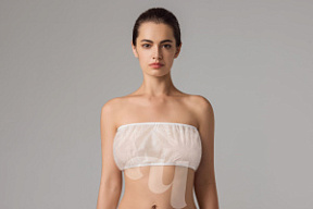 ЧИСТОВЬЕ Топик с закрытой спиной белый 10 шт купить недорого в интернет магазине Beauty Prof с доставкой по Хабаровску и регионам России