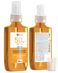 MILV Сухое масло солнцезащитное для тела и лица SPF50+ 120 мл купить недорого в интернет магазине Beauty Prof с доставкой по Хабаровску и регионам России