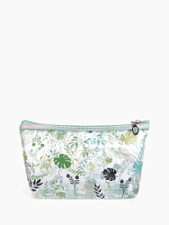 Косметичка на молнии с ручкой для бассейна Флора зеленая 22*7*14 см   купить недорого в интернет магазине Beauty Prof с доставкой по Хабаровску и регионам России