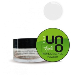 UNO Акриловая пудра Clear (прозрачная) 15 г купить недорого в интернет магазине Beauty Prof с доставкой по Хабаровску и регионам России