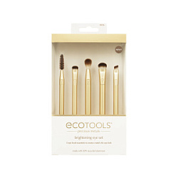 ECOTOOLS Precious Metals Brightening Eye Set  Набор кистей для макияжа глаз купить недорого в интернет магазине Beauty Prof с доставкой по Хабаровску и регионам России