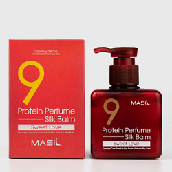 MASIL 9 Protein Perfume Silk Balm Sweet Love Несмываемый бальзам для поврежденных волос 180 мл купить недорого в интернет магазине Beauty Prof с доставкой по Хабаровску и регионам России