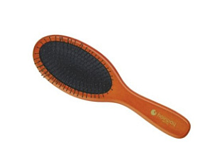 Щетка для волос Hw Black Cushion массажная 11 ряд овальная дерево купить недорого в интернет магазине Beauty Prof с доставкой по Хабаровску и регионам России